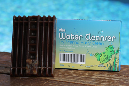 The Water Cleanser Pond block (200g) - Pond Cleaner for healthy, clean, and algae-free water - product and package